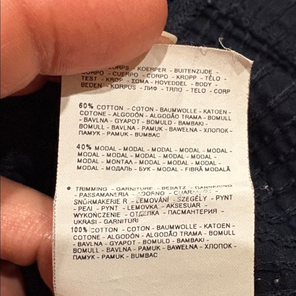 Napapijri Embroidered Eyelet Shirt Cotton & Modal Large - Picture 6 of 8